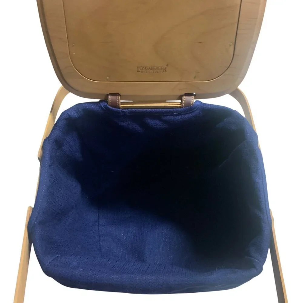Longaberger‎ 2002 Weekender Basket Blue Fabric Liner, Protector & Insert